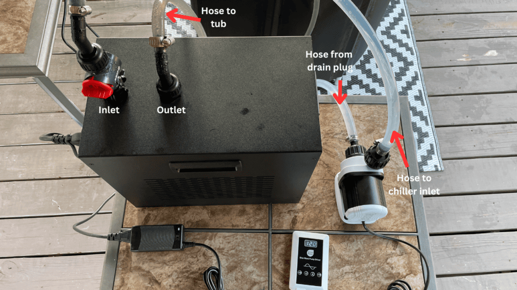 water chiller diy with external pump