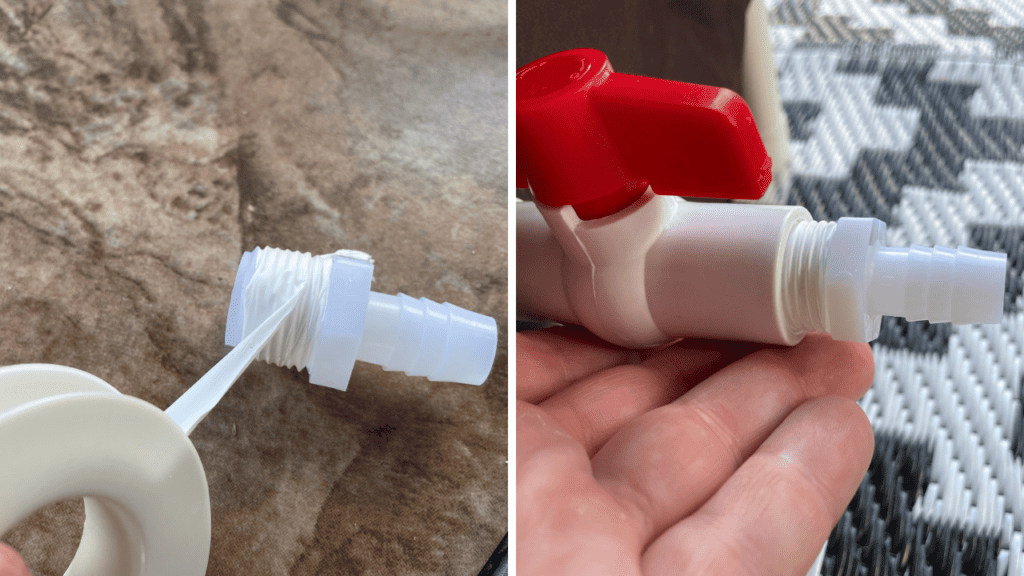 image of the diy ice bath parts necessary to complete this project