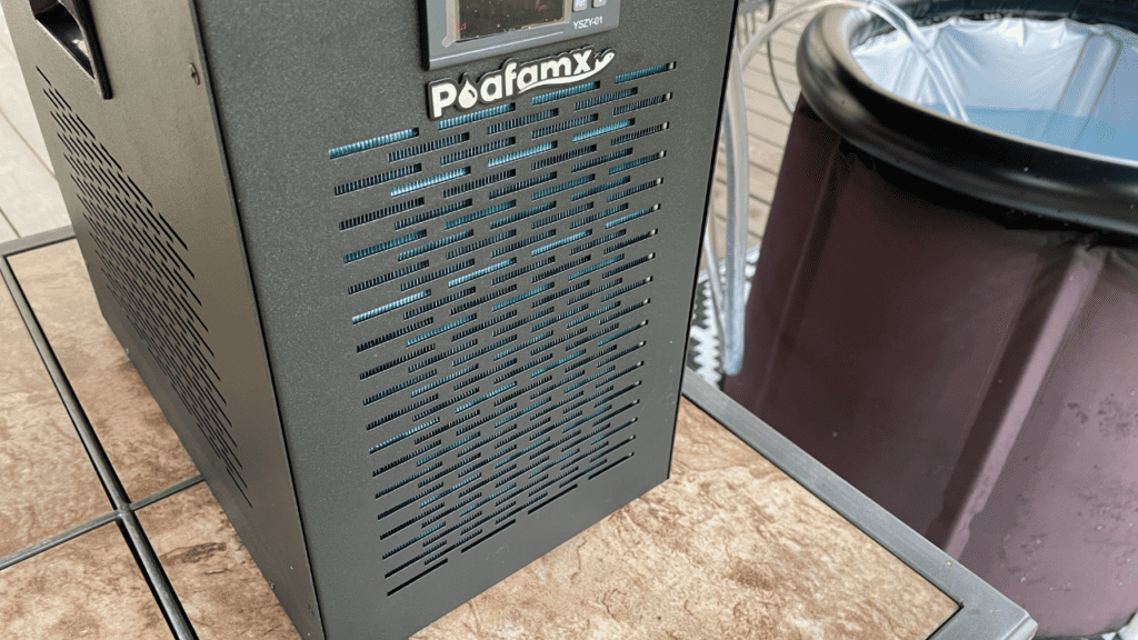 water chiller size for cold plunge