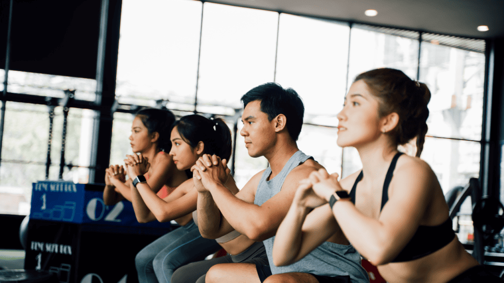 image of a group working out together